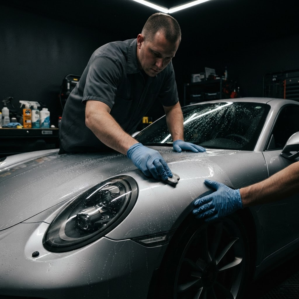 Detailing process on the RAV4 paintwork